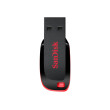 SanDisk Cruzer Blade - Unidad flash USB - 64 GB - USB 2.0 - negro, rojo