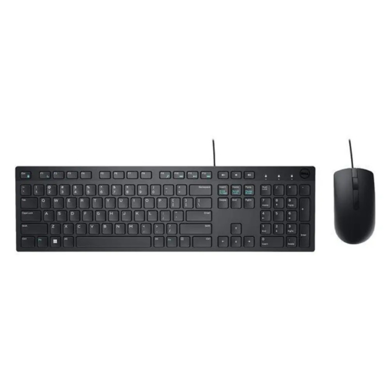 Dell KM300C - Juego de teclado y ratón - USB - QWERTY - EE. UU. - negro - con 1 Year Basic Hardware Warranty Repair