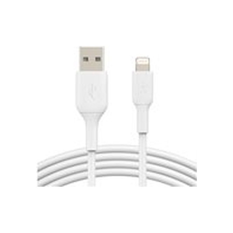 Belkin BoostCharge - Cable Lightning - Lightning macho a USB macho - 1 m - blanco