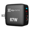 KX Wall Charger 67W KMC-500 2xUSB-C PD3.0 + USB-A QC3.0 GAN