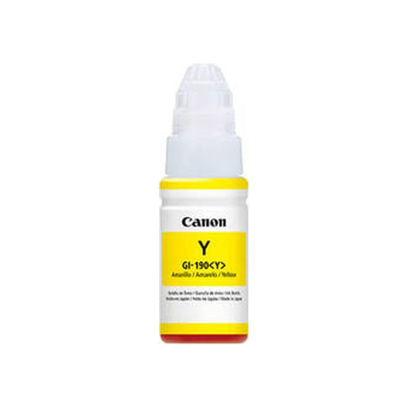 Canon GI 190 Y - 70 ml - amarillo - original - recarga de tinta - para Maxx Tinta G3102, PIXMA G1100, G2100, G3100, G4100