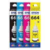 Epson T664 - Amarillo - original - recarga de tinta - para Epson L380, L386, L395, L495; EcoTank ET-2600, 2650, L1455, L396, L60
