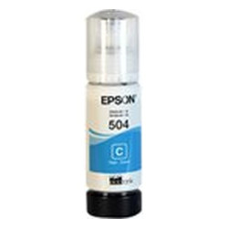 Epson 504 - 70 ml - cián - original - recarga de tinta - para EcoTank L4150, L4260, L6161, L6171, L6191, L6270