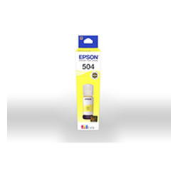 Epson 504 - 70 ml - amarillo - original - recarga de tinta - para EcoTank L4150, L4260, L6161, L6171, L6191, L6270