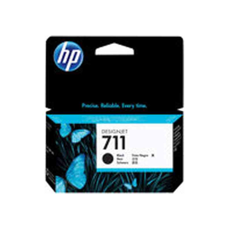 HP 711 - 38 ml - negro - original - DesignJet - cartucho de tinta - para DesignJet T100, T120, T120 ePrinter, T125, T130, T520, 