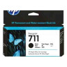 HP 711 - 80 ml - negro - original - cartucho de tinta - para DesignJet T100, T120, T120 ePrinter, T125, T130, T520, T520 ePrinte