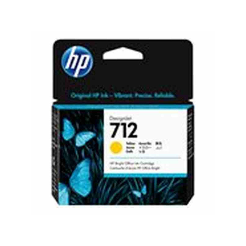 HP 712 - 29 ml - amarillo - original - DesignJet - cartucho de tinta - para DesignJet Studio, T210, T230, T250, T630, T650