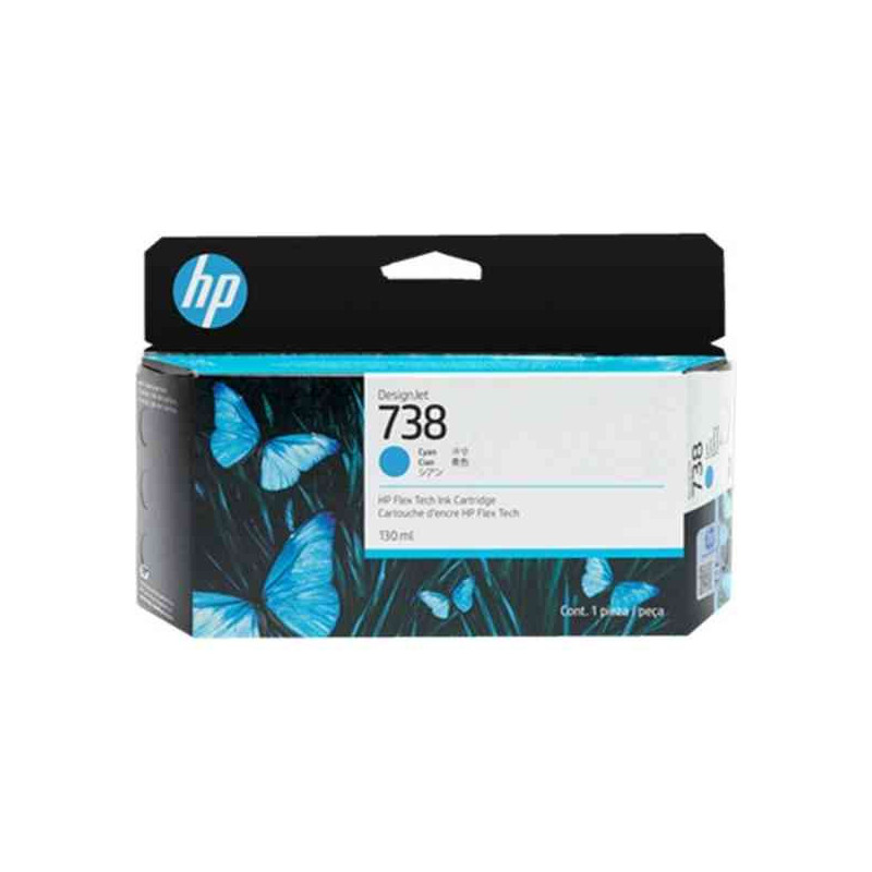 HP - 738 - Ink cartridge - Cyan - 130 ml