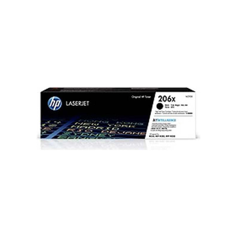 HP 206X - Alto rendimiento - negro - original - LaserJet - cartucho de tóner (W2110X) - para Color LaserJet Pro M255, M283, MFP 