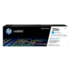 HP 206X - Alto rendimiento - cián - original - LaserJet - cartucho de tóner (W2111X) - para Color LaserJet Pro M255, M283, MFP M