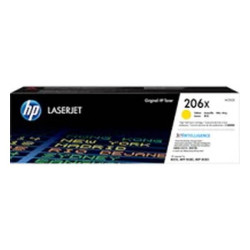 HP 206X - Alto rendimiento - amarillo - original - LaserJet - cartucho de tóner (W2112X) - para Color LaserJet Pro M255, M283, M