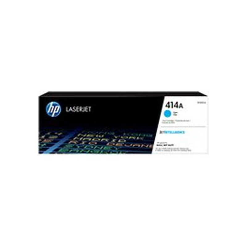HP 414A - Cián - original - LaserJet - cartucho de tóner (W2021A) - para Color LaserJet Enterprise M455, MFP M480; Color LaserJe