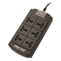 Forza Universal Surge Protector 6 outlet Nema plug 110/240V
