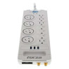 Forza - Surge protector - AC 110/220 V - 11 Tomas de Corriente - NEMA 3USB 5ft WH
