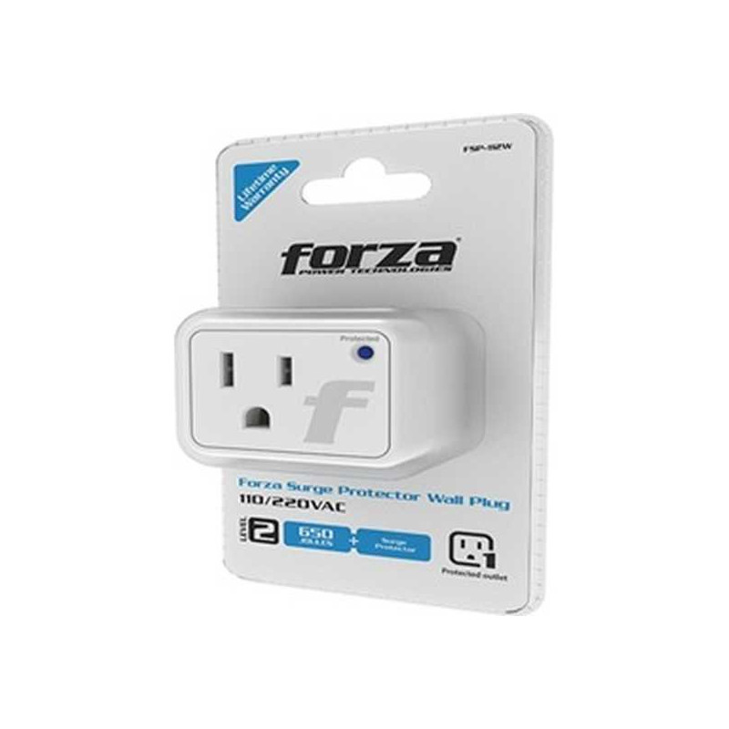 Forza - Surge protector - AC 110/220 V - 1 Tomas de Corriente - Wall Plug