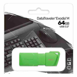 Kingston - USB flash drive - 64 GB - USB 3.2 Gen 1 - NEON Green - 64 GB