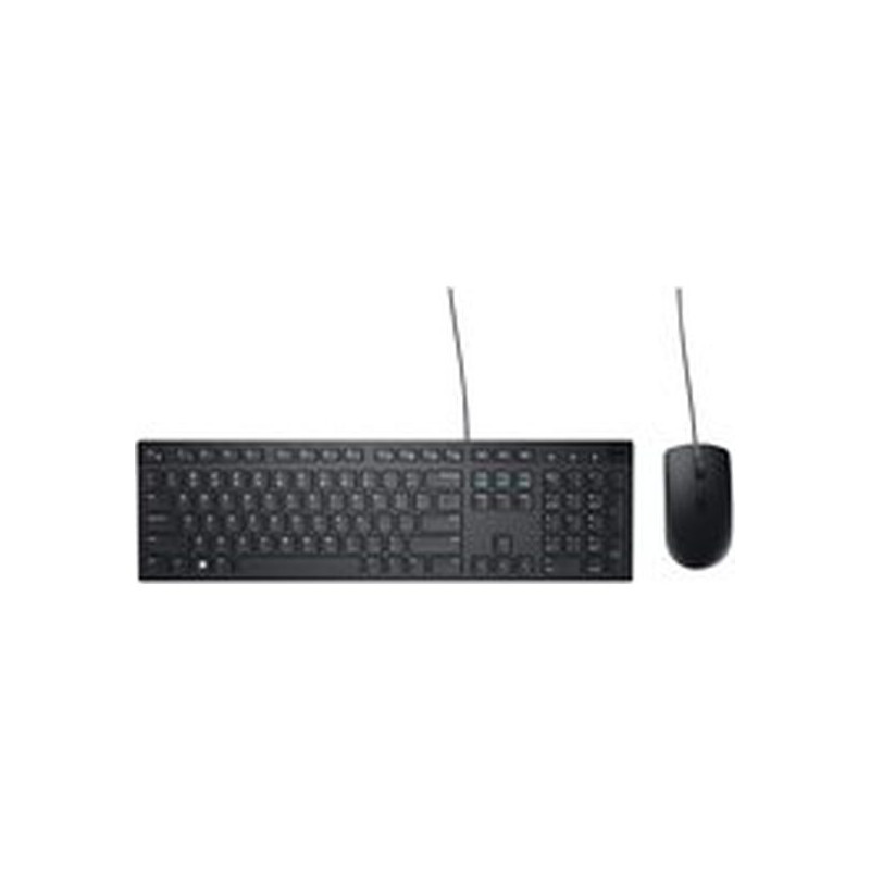 Dell KM300C - Juego de teclado y ratón - USB - QWERTY - EE. UU. - negro - con 1 Year Basic Hardware Warranty Repair