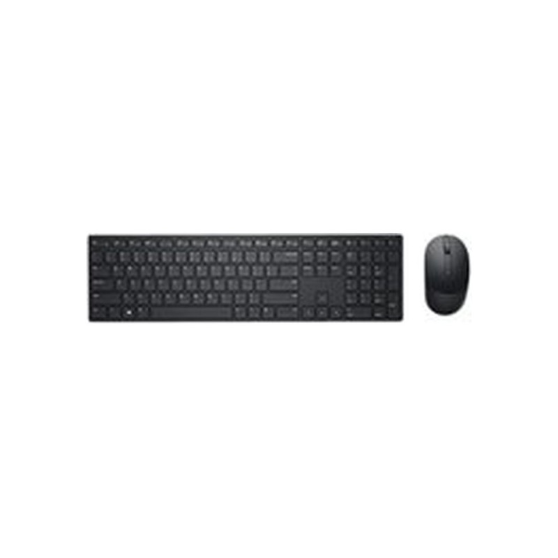 Dell Pro Keyboard and Mouse KM5221W - Juego de teclado y ratón - inalámbrico - 2.4 GHz - QWERTY - EE. UU. - negro - para Chromeb