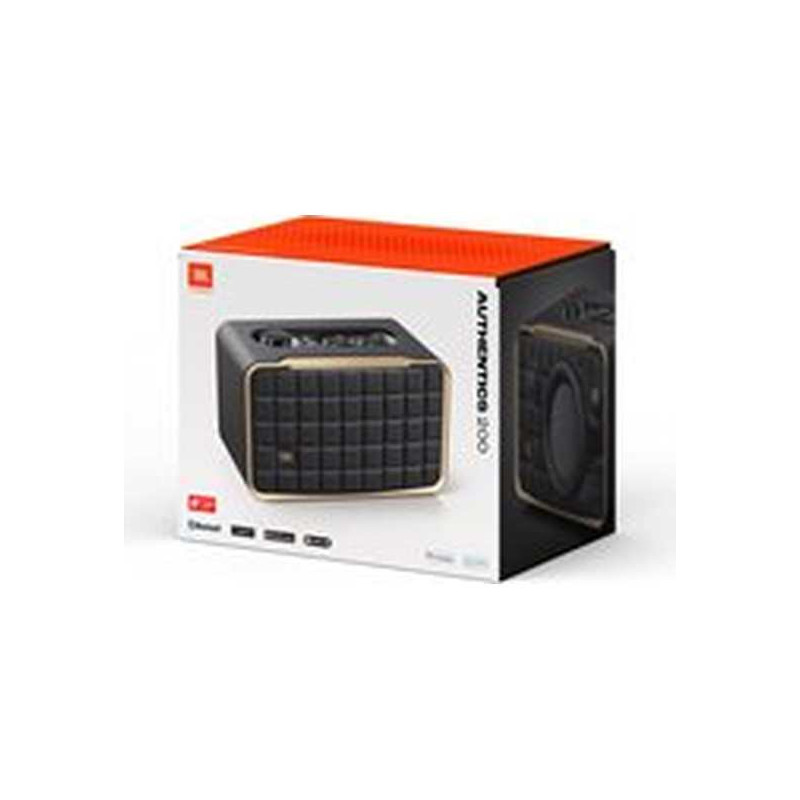 JBL Authentics 200 - Altavoz inteligente - para uso portátil - canal 2.0 - Bluetooth, Wi-Fi 6 - controlado por aplicación - 2 ví
