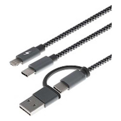 Xtech - USB cable - USB Type A or C - Micro USB or Lightning and USB type C - 1.2 m - only chargingXTC-560