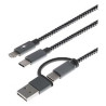 Xtech - USB cable - USB Type A or C - Micro USB or Lightning and USB type C - 1.2 m - only chargingXTC-560