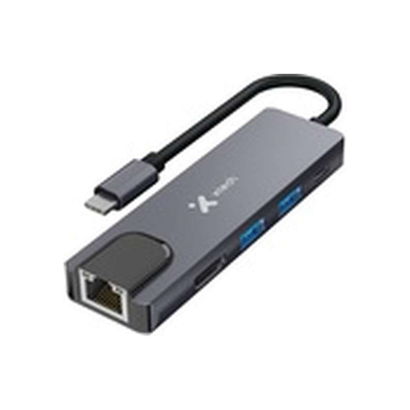 Xtech - Hub - 5 puertos - 5-in-1 USB-C® RJ-45  XTC-5
