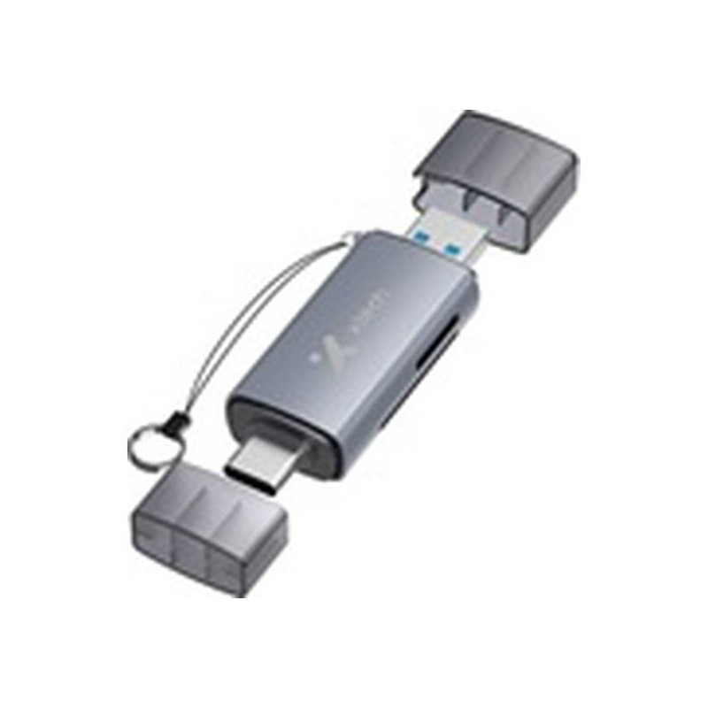 Xtech XTC-581 - Card reader - SD / MicroSD - USB 3.0/USB-C - - OTG card reader