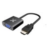 Xtech - Video adapter - 19 pin HDMI Type A - VGA - Black - XTC-384