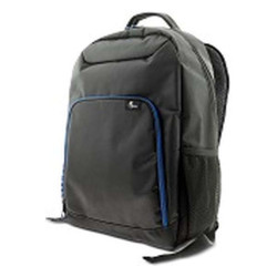 Xtech XTB-211 Mochila para laptop- 15.6" -  Poliéster -  Color Negro con detalles en azul - Bolsillo frontal para accesorios con