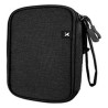Xtech - Travel Tech organizer case - Durable polyester / 100% polyester - All black - Double-Compartment XTB-060