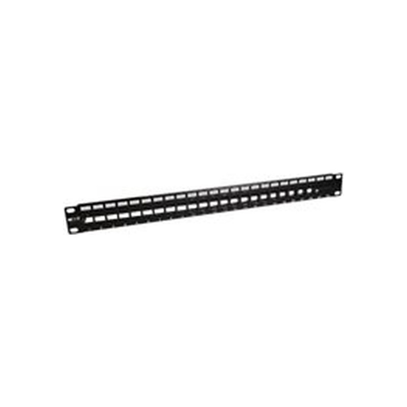 Nexxt - Tablero de conexiones - instalable en bastidor - negro, RAL 9005 - 1U - 19" - 24 puertos