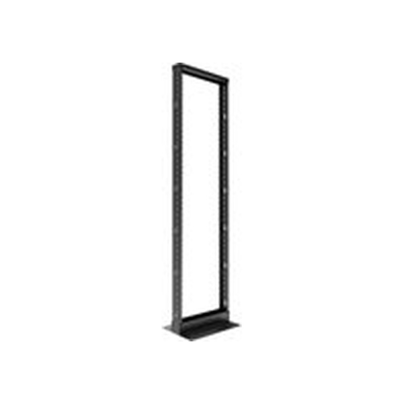 Nexxt Solutions - Rack marco abierto - 2 postes - instalable en el suelo - RAL 9005, negro barniz - 45U - 19"