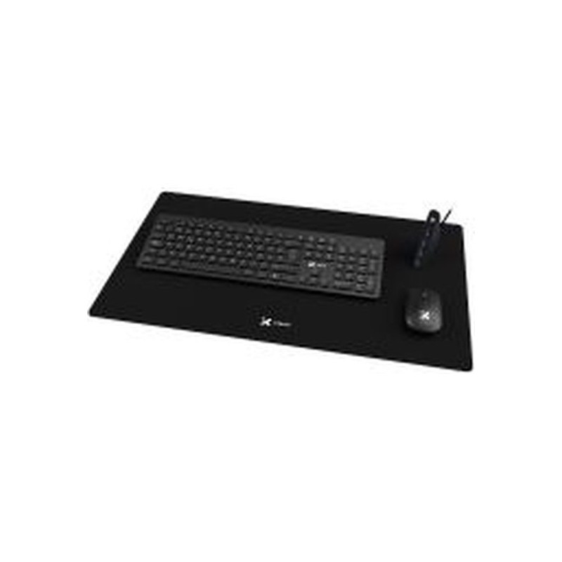 Xtech - MM Keyboard wls, mouse wls, mouse pad XL and USB 3.0 Hub Kit - Spanish - Wireless / Wired - 2.4 GHz / USB - Black - XTK-