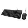 Xtech - Keyboard and mouse set - Wired - Spanish - USB - Black - Multimedia XTK-302S