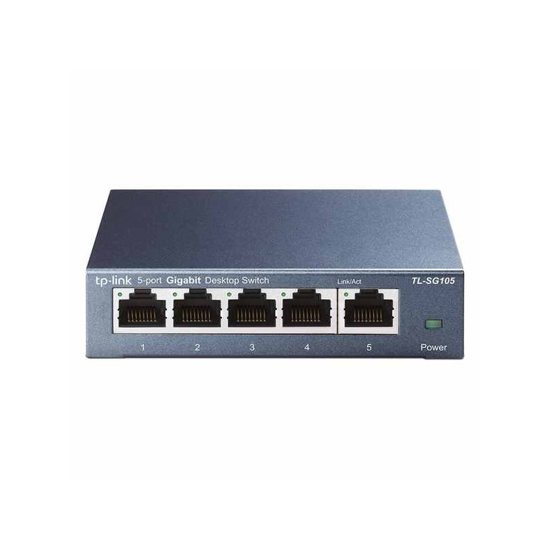 TP-Link TL-SG105 5-Port Metal Gigabit Switch - Conmutador - sin gestionar - 5 x 10/100/1000 - sobremesa