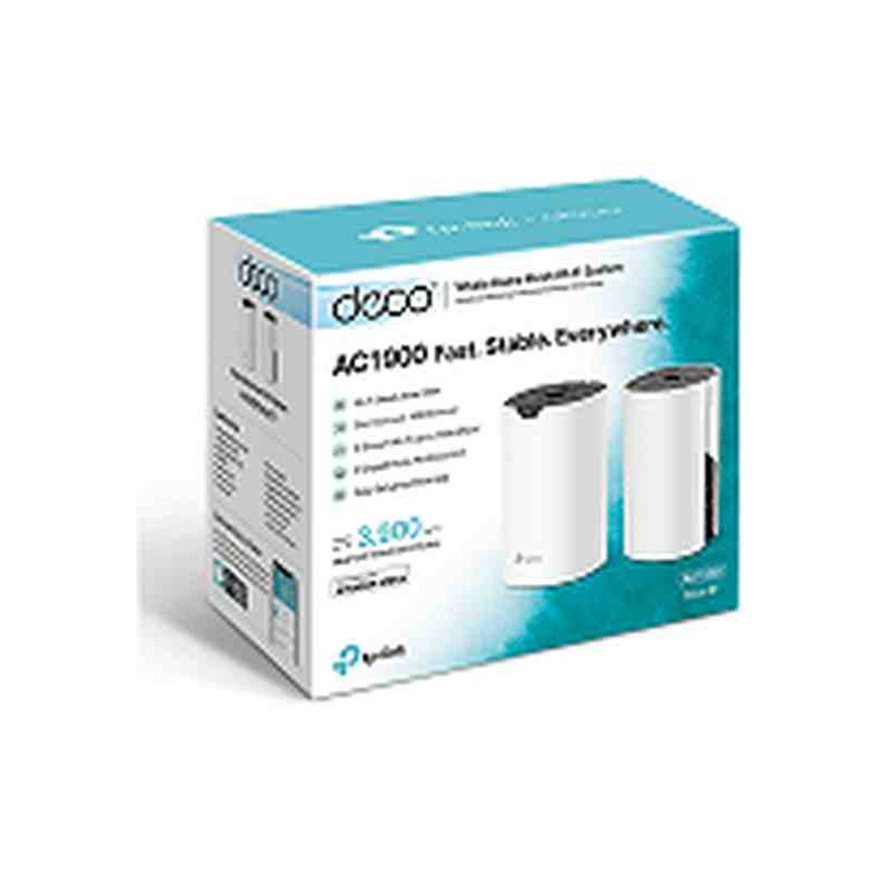 TP-LINK Deco S7 V1 - Sistema Wi-Fi (2 enrutadores) - hasta 3900 pies cuadrados - malla - GigE - Wi-Fi 5 - Doble banda - Sistema 