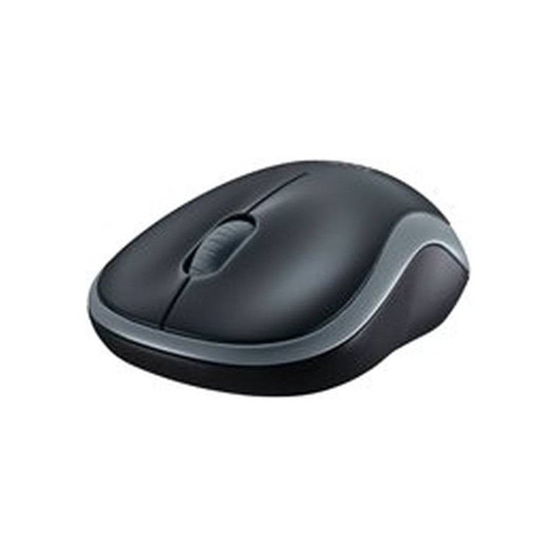Logitech M185 - Ratón - óptico - 3 botones - inalámbrico - 2.4 GHz - receptor inalámbrico USB - gris vencejo