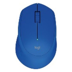 Logitech M280 - Ratón - diestro - óptico - 3 botones - inalámbrico - 2.4 GHz - receptor inalámbrico USB - azul