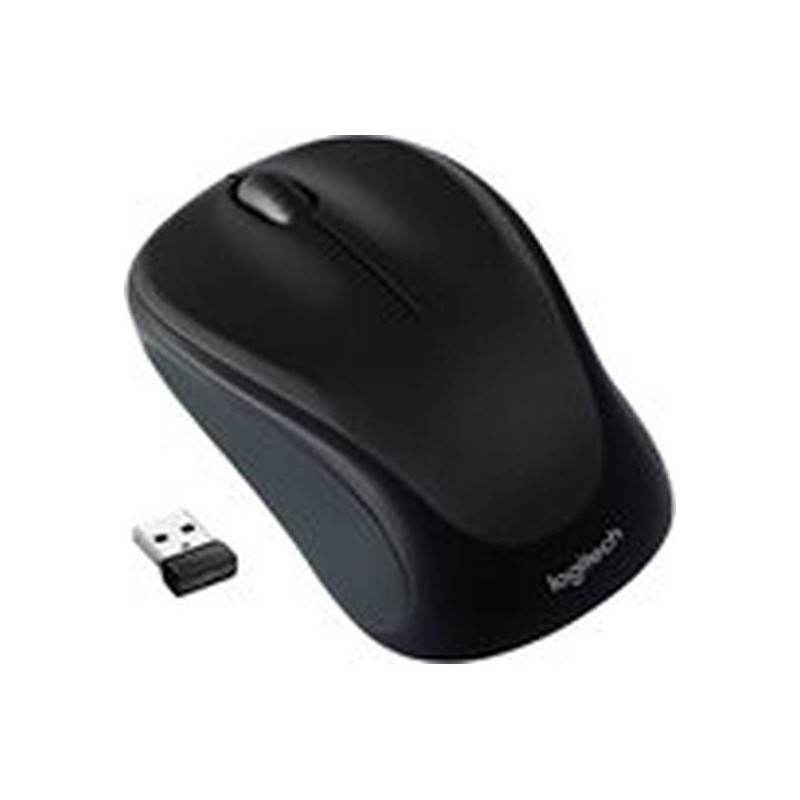 Logitech M317 - Ratón - óptico - inalámbrico - 2.4 GHz - receptor inalámbrico USB - negro