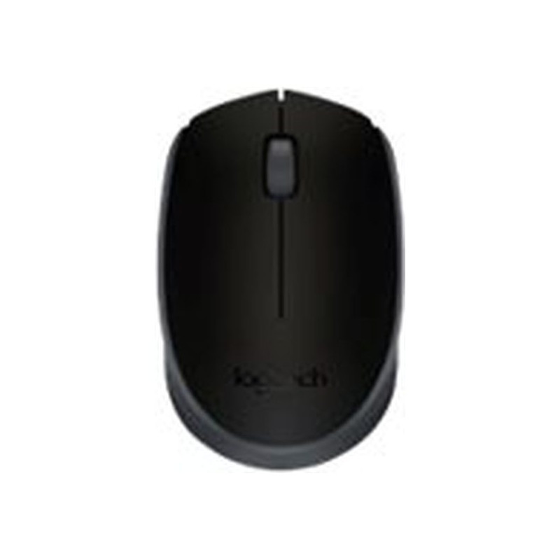 Logitech M170 - Ratón - diestro y zurdo - inalámbrico - 2.4 GHz - receptor inalámbrico USB - negro