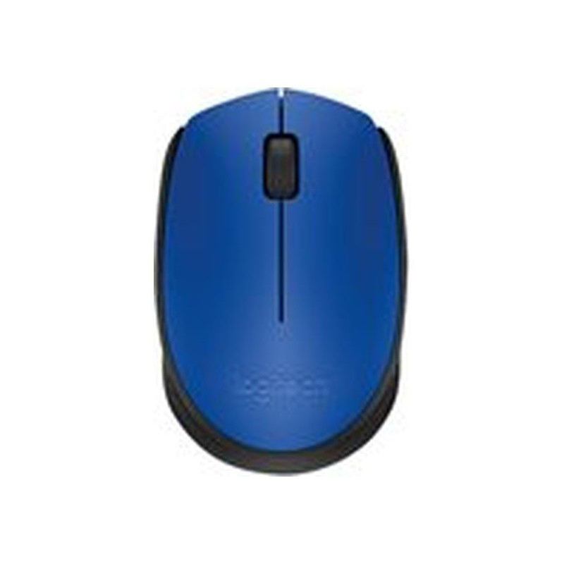 Logitech M170 - Ratón - diestro y zurdo - inalámbrico - 2.4 GHz - receptor inalámbrico USB - azul
