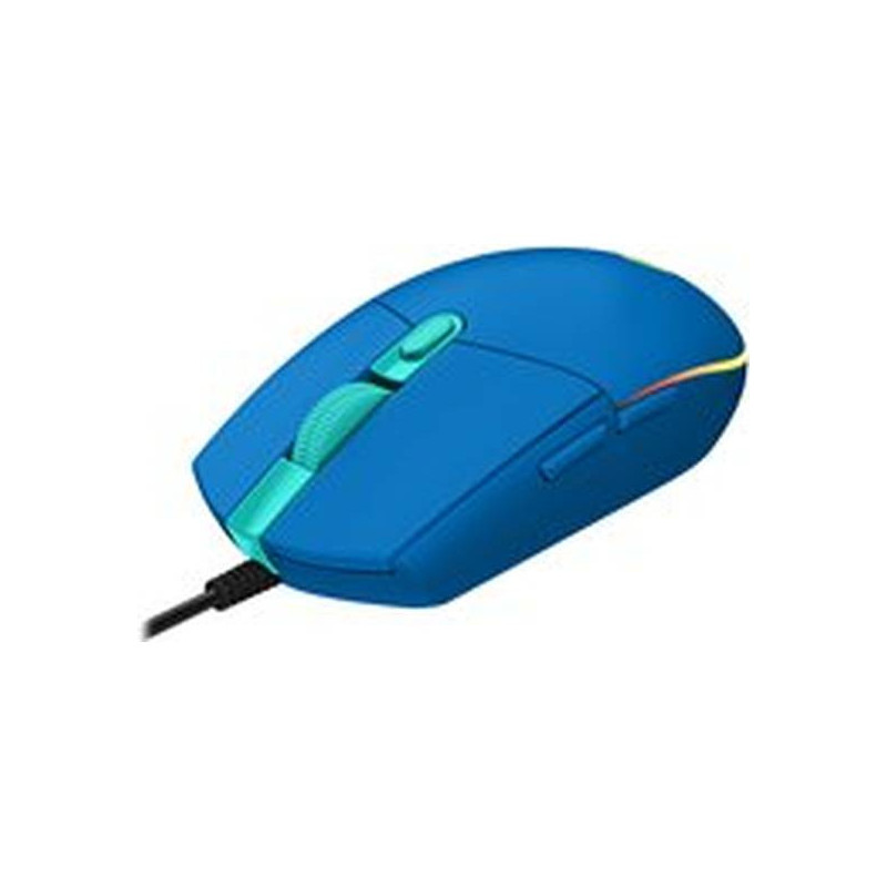 Logitech Gaming Mouse G203 LIGHTSYNC - Ratón - óptico - 6 botones - cableado - USB - azul