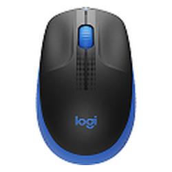 Logitech M190 - Ratón - óptico - 3 botones - inalámbrico - receptor inalámbrico USB - azul