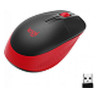 Logitech M190 - Ratón - óptico - 3 botones - inalámbrico - receptor inalámbrico USB - rojo