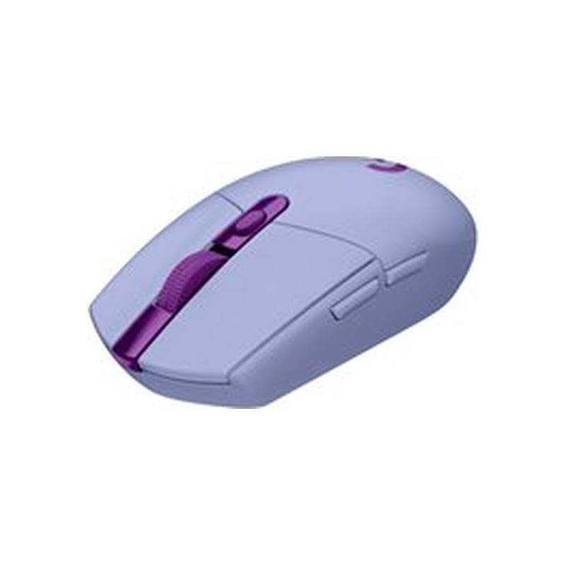 Logitech G305 Lightspeed - Ratón - óptico - 6 botones - inalámbrico - 2.4 GHz - receptor inalámbrico USB - lila