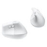 Logitech Lift Vertical Ergonomic Mouse - Ratón vertical - ergonómico - 6 botones - inalámbrico - 2.4 GHz, Bluetooth - receptor d