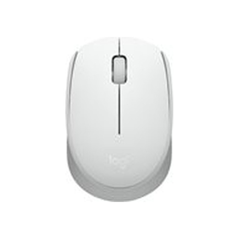 Logitech M170 Wireless Mouse, Ambidextrous, Off-white - Ratón - diestro y zurdo - óptico - 3 botones - inalámbrico - 2.4 GHz - r