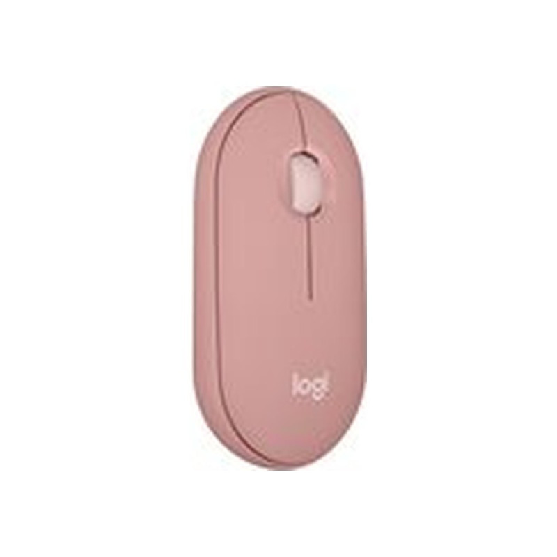 Logitech Pebble Mouse 2 M350s - Ratón - óptico - 3 botones - inalámbrico - Bluetooth - rosa