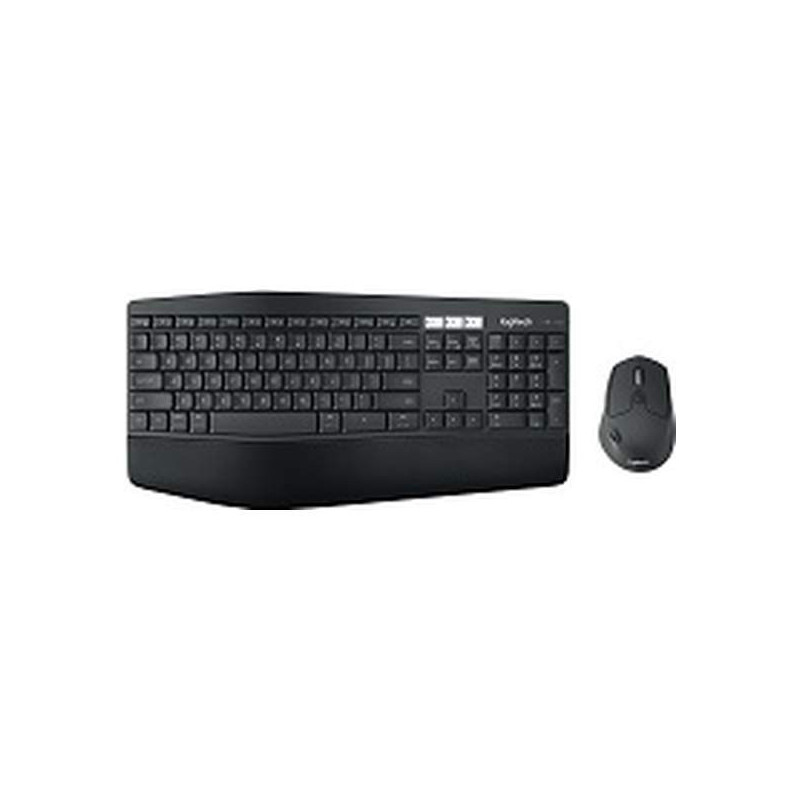 Logitech MK850 - Keyboard and mouse set - Spanish - Wireless - 2.4 GHz - Black