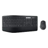 Logitech MK850 - Keyboard and mouse set - Spanish - Wireless - 2.4 GHz - Black
